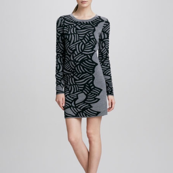 DVF Wool Sweater Farley Dress - Picture 8 of 9